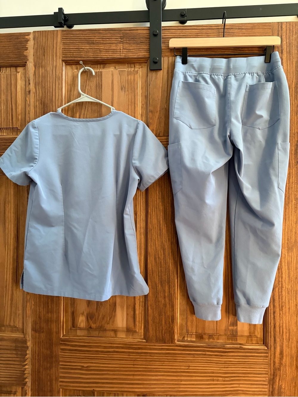 Light Blue Women's Drawstring Jogger Pants - Relaxed Track Style - Picture 7 of 8